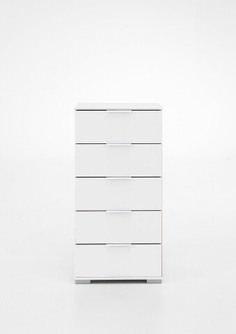 Hochkommode >Easy Plus< (BxHxT: 49x102x41 cm) in weiß - 49x102x41cm (BxHxT)