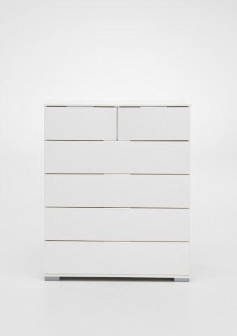 Schubkastenkommode >Easy Plus< (BxHxT: 82x102x42 cm) in weiß - 82x102x42 (BxHxT)