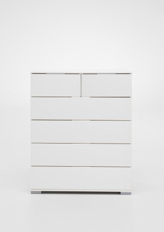 Schubkastenkommode >Easy Plus< (BxHxT: 82x102x42 cm) in weiß - 82x102x42 (BxHxT)