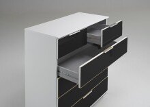 Schubkastenkommode >Easy Plus< (BxHxT: 82x102x42 cm) in weiß - 82x102x42 (BxHxT)