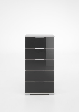 Hochkommode >Easy Plus< (BxHxT: 49x102x41 cm) in weiß - 49x102x41cm (BxHxT)