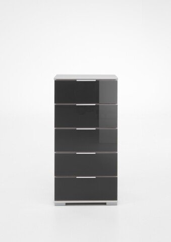 Hochkommode >Easy Plus< (BxHxT: 49x102x41 cm) in weiß - 49x102x41cm (BxHxT)