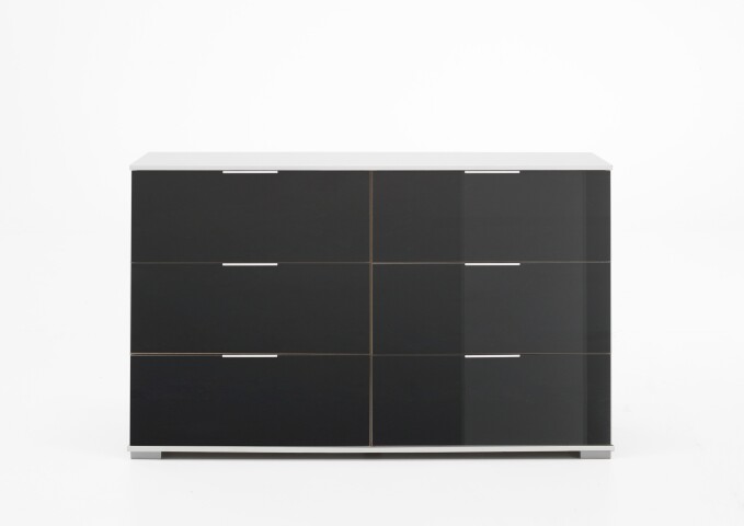 Schubkastenkommode >Easy Plus< (BxHxT: 130x83x41 cm) in weiß - 130x83x41 (BxHxT)