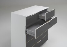 Schubkastenkommode >Easy Plus< (BxHxT: 82x102x42 cm) in weiß - 82x102x42 (BxHxT)