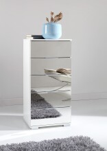 Hochkommode >Easy Plus< (BxHxT: 49x102x41 cm) in weiß - 49x102x41cm (BxHxT)