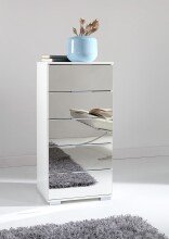 Hochkommode >Easy Plus< (BxHxT: 49x102x41 cm) in weiß - 49x102x41cm (BxHxT)