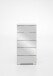 Hochkommode >Easy Plus< (BxHxT: 49x102x41 cm) in weiß - 49x102x41cm (BxHxT)