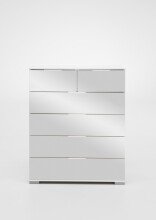 Schubkastenkommode >Easy Plus< (BxHxT: 82x102x42 cm) in weiß - 82x102x42 (BxHxT)