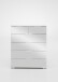 Schubkastenkommode >Easy Plus< (BxHxT: 82x102x42 cm) in weiß - 82x102x42 (BxHxT)