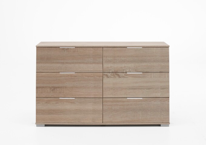 Schubkastenkommode >Easy Plus< (BxHxT: 130x83x41 cm) in Eiche-Sägerau
