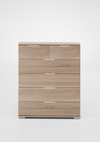 Schubkastenkommode >Easy Plus< (BxHxT: 82x102x42 cm) in Eiche-Sägerau