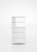 Hochkommode >Easy Plus< (BxHxT: 49x102x41 cm) in weiß - 49x102x41cm (BxHxT)