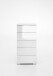 Hochkommode >Easy Plus< (BxHxT: 49x102x41 cm) in weiß - 49x102x41cm (BxHxT)