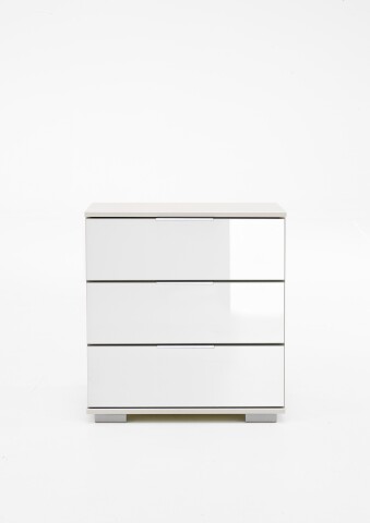Nachtkommode >Easy Plus< (BxHxT: 52x58x38 cm) in weiß - 52x58x38cm (BxHxT)