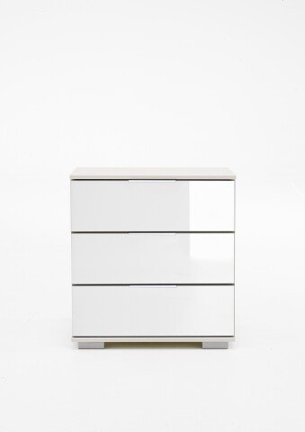 Nachtkommode >Easy Plus< (BxHxT: 52x58x38 cm) in weiß - 52x58x38cm (BxHxT)