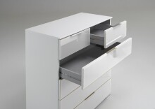 Schubkastenkommode >Easy Plus< (BxHxT: 82x102x42 cm) in weiß - 82x102x42 (BxHxT)