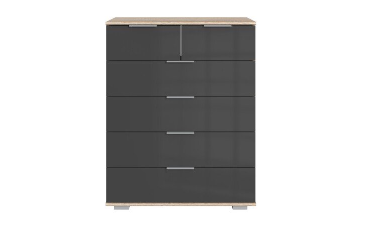 Schubkastenkommode >Easy Plus< (BxHxT: 82x102x42 cm) in Eiche-Sägerau