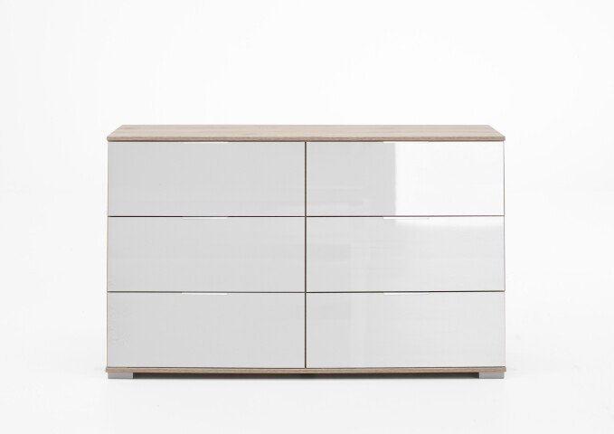 Schubkastenkommode >Easy Plus< (BxHxT: 130x83x41 cm) in Eiche-Sägerau