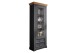 Vitrine >WZ-0133< (BxHxT: 79x214x42 cm) in grau - 79x214x42 (BxHxT)