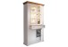 Glasvitrine >WZ-0133< (BxHxT: 105x214x42 cm) in weiß - 105x214x42 (BxHxT)
