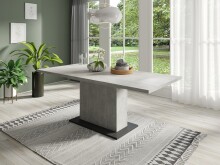 Esstisch >ATHEN< (BxHxT: 160x75x90 cm) in grau - 160x75x90cm (BxHxT)