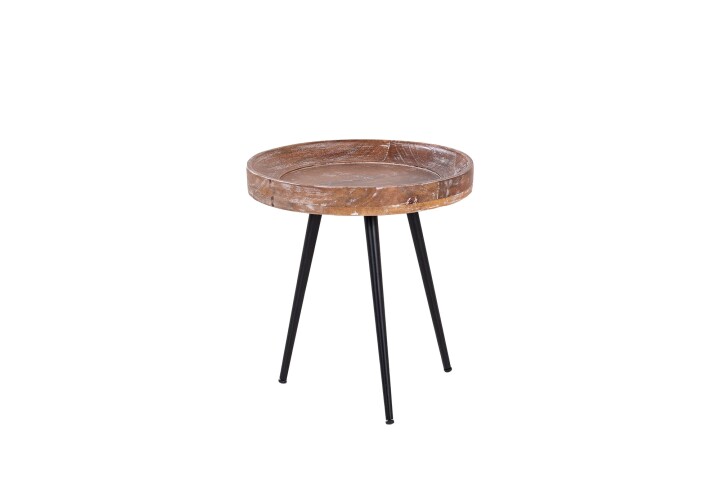 Beistelltisch >AVA< (BxHxT: 38x40x38 cm) in braun - 38x40x38 (BxHxT)
