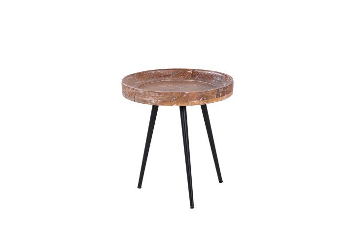 Beistelltisch >AVA< (BxHxT: 38x40x38 cm) in braun - 38x40x38 (BxHxT)