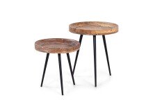 Beistelltisch >AVA< (BxHxT: 38x40x38 cm) in braun - 38x40x38 (BxHxT)