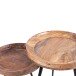Beistelltisch >AVA< (BxHxT: 38x40x38 cm) in braun - 38x40x38 (BxHxT)