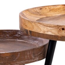 Beistelltisch >AVA< (BxHxT: 45x50x45 cm) in braun - 45x50x45 (BxHxT)
