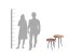 Beistelltisch >AVA< (BxHxT: 45x50x45 cm) in braun - 45x50x45 (BxHxT)