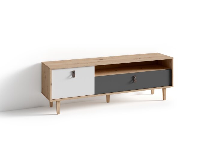 TV-Board >BILL< (BxHxT: 150x50x37 cm) in Eiche/Artisan - 150x50x37cm (BxHxT)