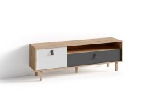 TV-Board >BILL< (BxHxT: 150x50x37 cm) in Eiche/Artisan - 150x50x37cm (BxHxT)