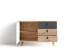 Sideboard >BILL< (BxHxT: 120x77x37 cm) in Eiche/Artisan - 120x77x37cm (BxHxT)