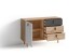 Sideboard >BILL< (BxHxT: 120x77x37 cm) in Eiche/Artisan - 120x77x37cm (BxHxT)