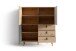 Highboard >BILL< (BxHxT: 120x135x37 cm) in Eiche/Artisan - 120x135x37cm (BxHxT)