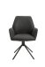 Stuhl >BLAIR< (2er-Set) in schwarz aus Microfaser - 57x89x61cm (BxHxT)