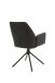Stuhl >BLAIR< (2er-Set) in schwarz aus Microfaser - 57x89x61cm (BxHxT)