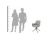Stuhl >BLAIR< (2er-Set) in grau aus Webstoff - 57x89x61cm (BxHxT)