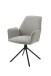 Stuhl >BLAIR< (2er-Set) in grau aus Webstoff - 57x89x61cm (BxHxT)