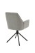 Stuhl >BLAIR< (2er-Set) in grau aus Webstoff - 57x89x61cm (BxHxT)