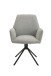 Stuhl >BLAIR< (2er-Set) in grau aus Webstoff - 57x89x61cm (BxHxT)
