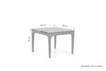 Couchtisch >BOSSE< (BxHxT: 60x45x60 cm) in braun - 60x45x60 (BxHxT)