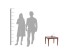 Couchtisch >BOSSE< (BxHxT: 60x45x60 cm) in braun - 60x45x60 (BxHxT)