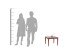 Couchtisch >BOSSE< (BxHxT: 60x45x60 cm) in braun - 60x45x60 (BxHxT)