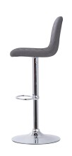 Bistrostuhl >CASINO< (2er-Set) in grau aus Webstoff - 41x52,5cm (BxT)