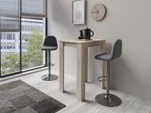 Bistrostuhl >CASINO< (2er-Set) in grau aus Webstoff - 41x52,5cm (BxT)