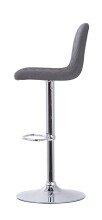Bistrostuhl >CASINO< (2er-Set) in grau aus Webstoff - 41x52,5cm (BxT)