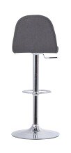 Bistrostuhl >CASINO< (2er-Set) in grau aus Webstoff - 41x52,5cm (BxT)
