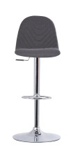 Bistrostuhl >CASINO< (2er-Set) in grau aus Webstoff - 41x52,5cm (BxT)